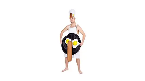 Disfraz de huevos fritos Disfraz de huevos fritos