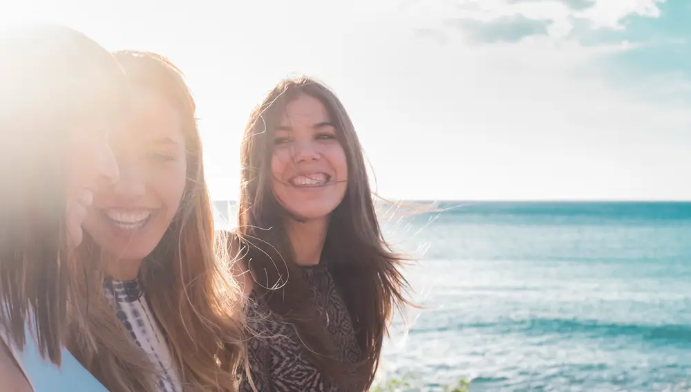 Amigas en la playa