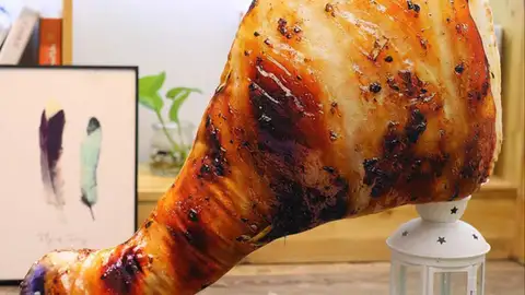 Cojín con forma de muslo de pollo Cojín con forma de muslo de pollo