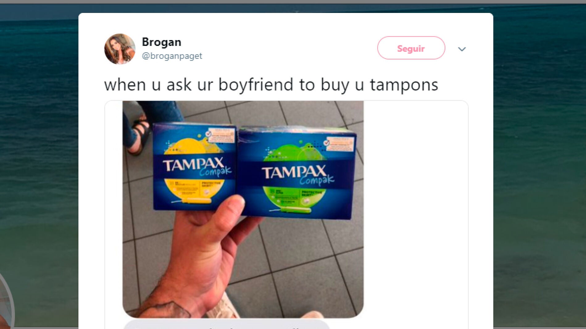 "&iquest;Quieres los tampones de lim&oacute;n o de lima?"
