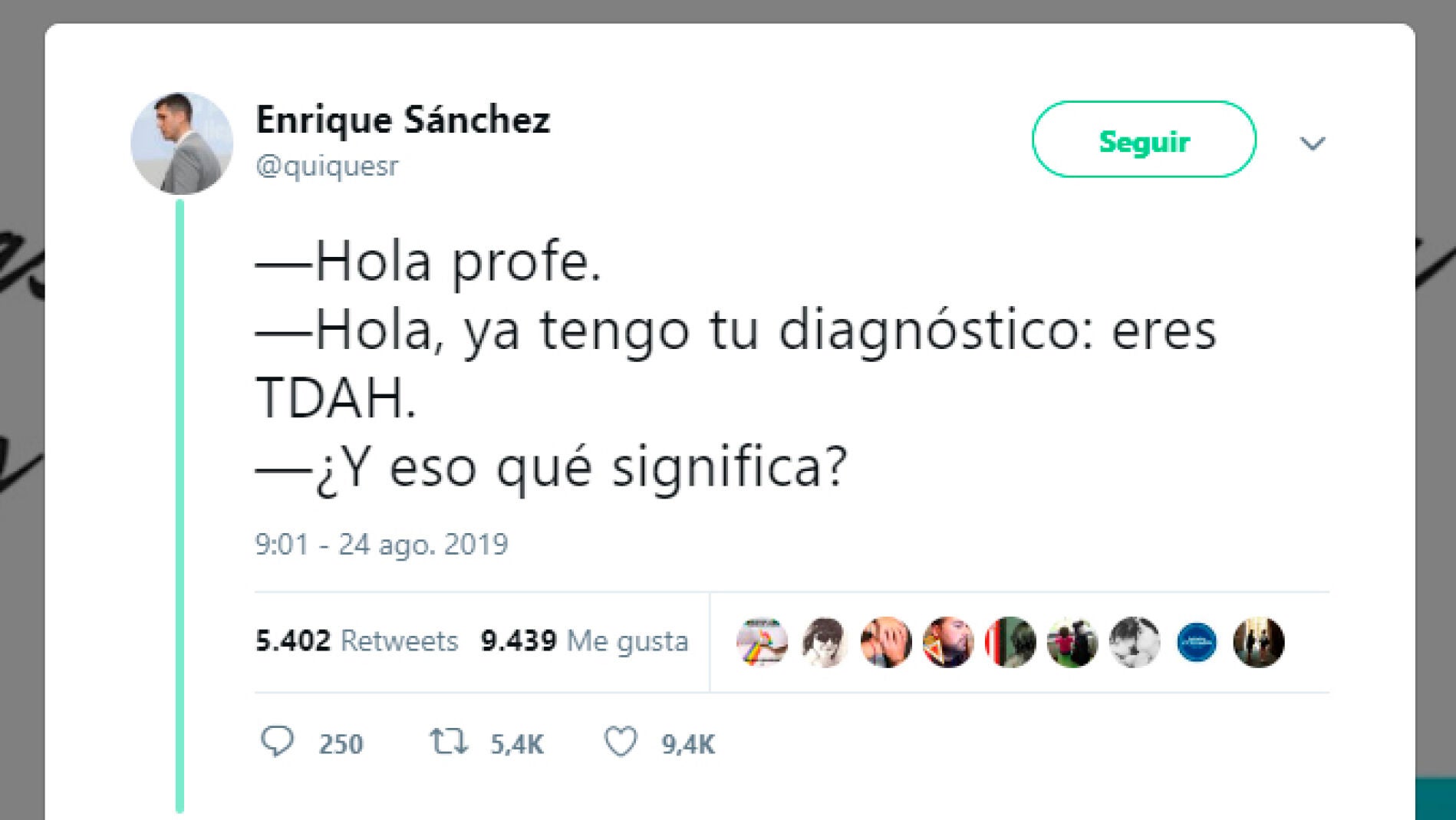 Tuit principal del hilo de Enrique S&aacute;nchez