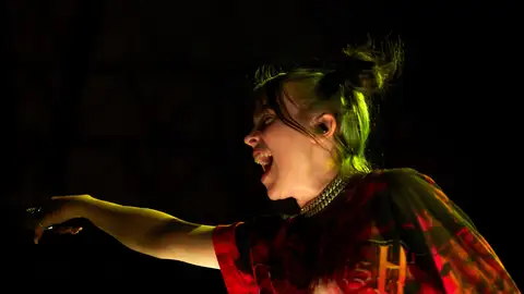 Billie Eilish durante su concierto en Barcelona Billie Eilish durante su concierto en Barcelona