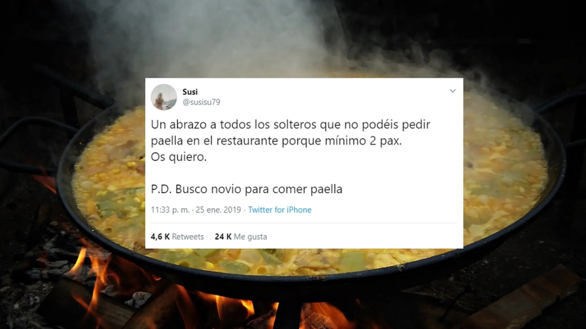 Tuits sobre paella