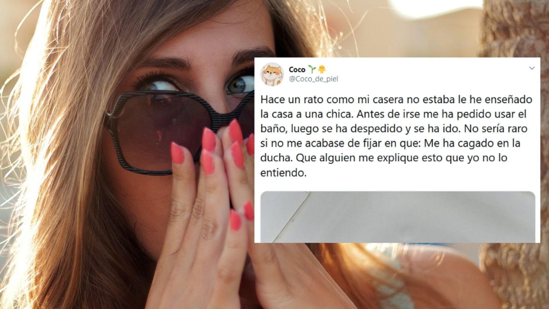 Sorpresa en la ducha