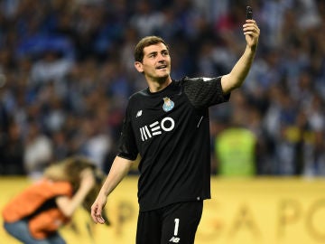 Iker Casillas, durante un partido con el Oporto
