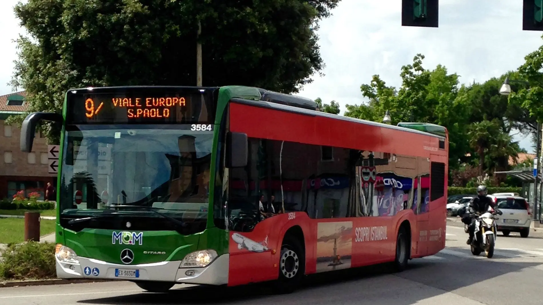 Imagen de archivo de un autobús italiano