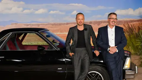Aaron Paul y Vince Gilligan, protagonista y director de El Camino Aaron Paul y Vince Gilligan, protagonista y director de El Camino