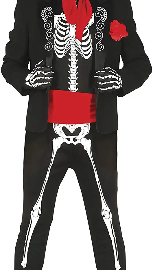 Disfraz de esqueleto mexicano