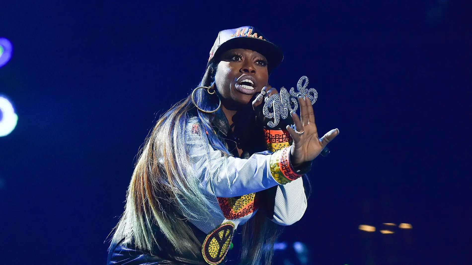 Missy Elliot en pleno show.