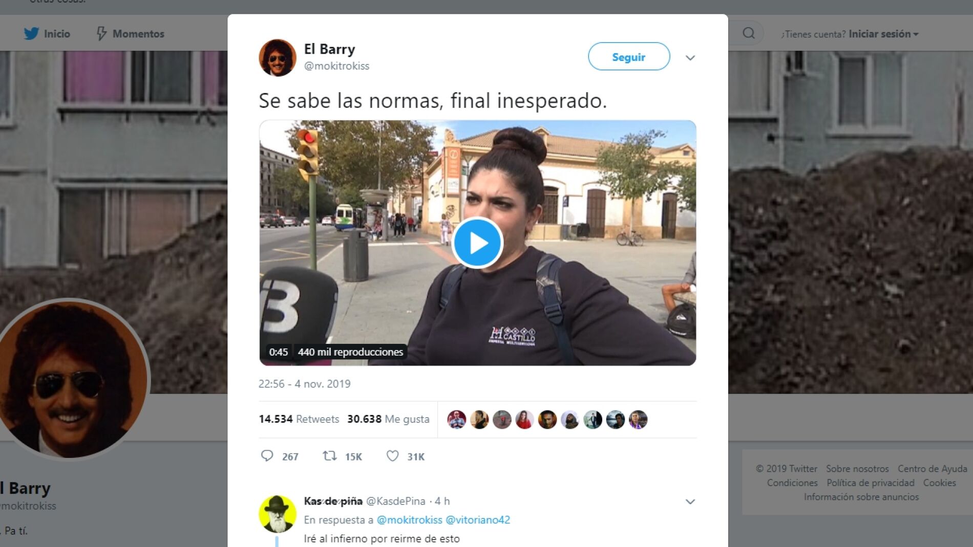 Responde una encuesta y sufre un accidente