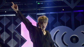 Wonho en uno de sus últimos conciertos con MONSTA X