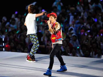 Amber (derecha) cuando todavía formaba parte de f(x) Amber (derecha) cuando todavía formaba parte de f(x)