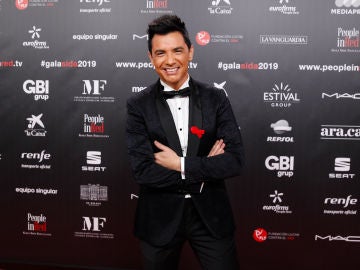 David Civera durante la Gala People in Red 