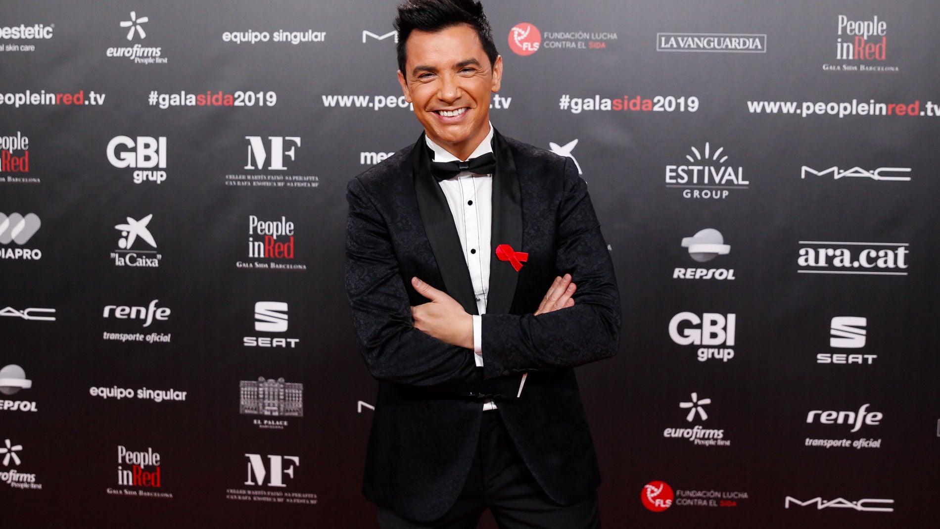 David Civera durante la Gala People in Red 