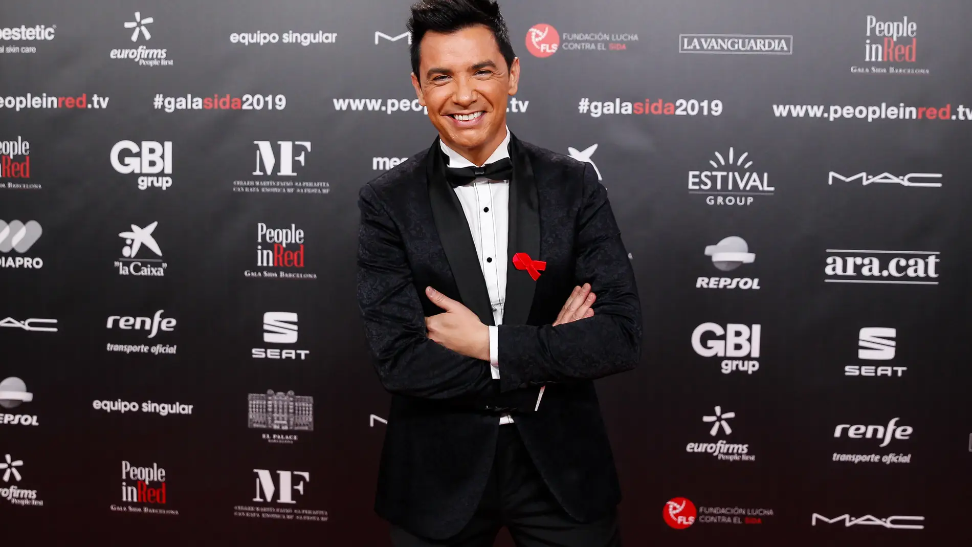 David Civera durante la Gala People in Red