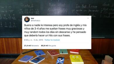Una profesora recopila en un hilo de Twitter las mejores frases de sus alumnos de tres y cuatro años