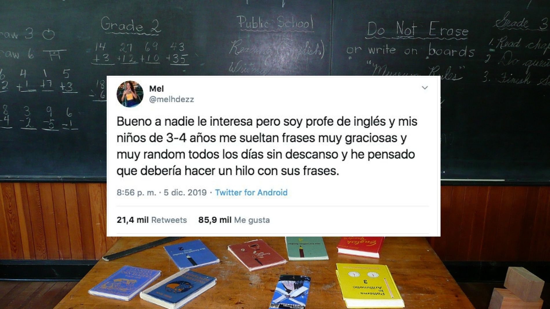 Una profesora recopila frases de sus alumnos