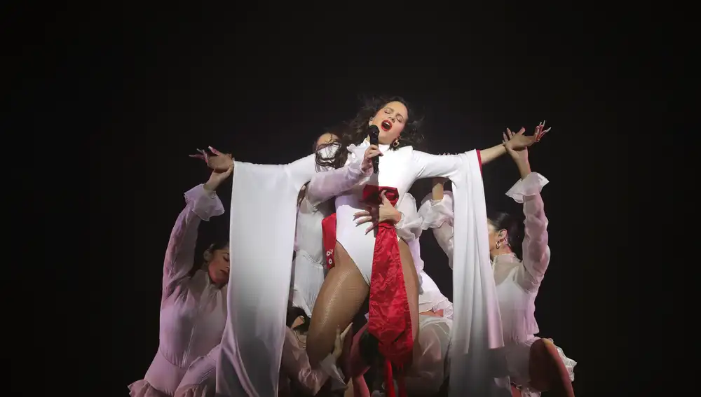 Rosalía en su concierto en el Wizink Center