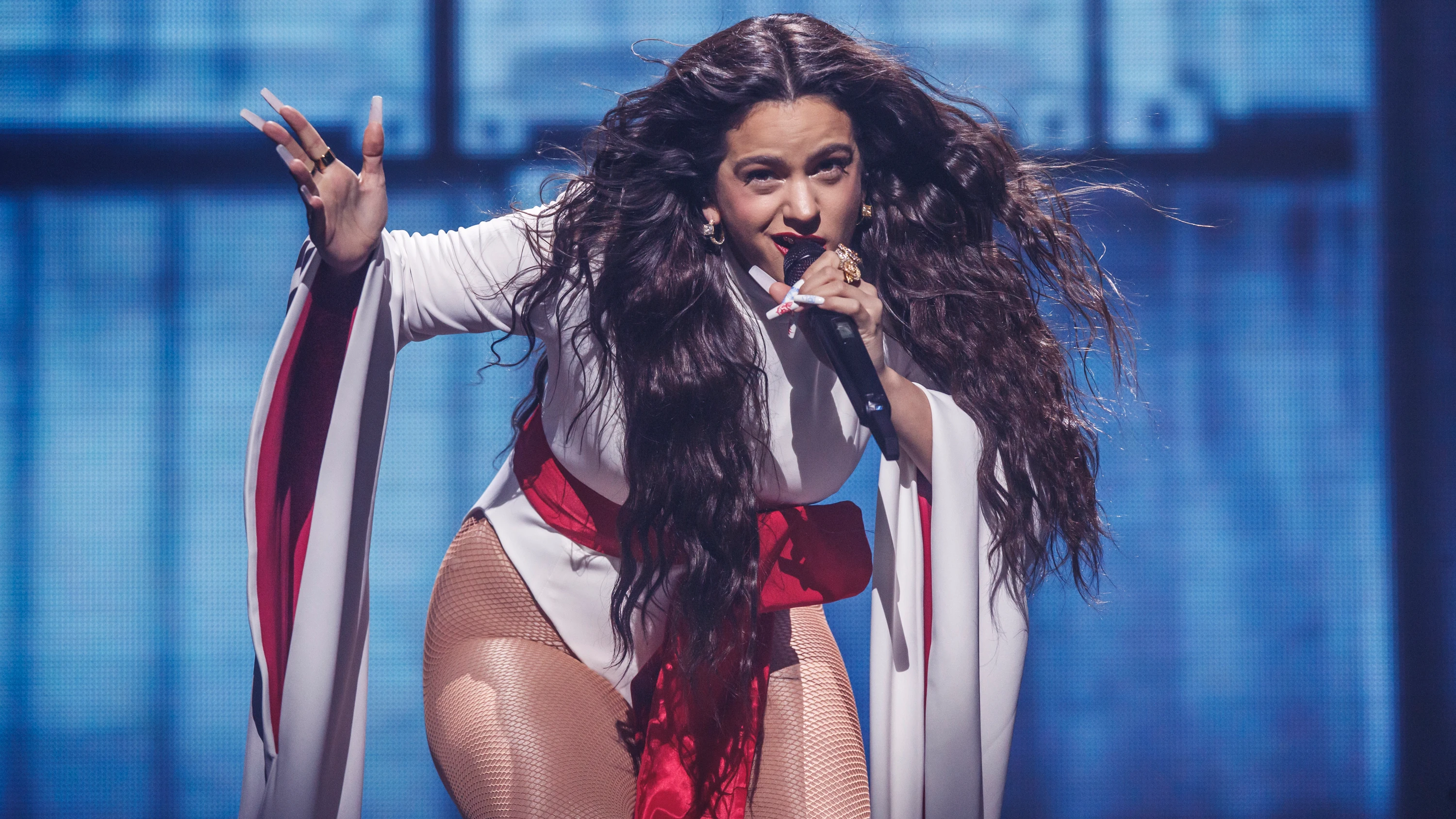 Rosalía durante su concierto en Madrid 