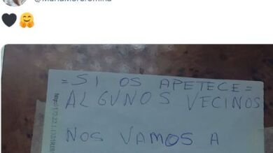 El cartel que dejaron unos vecinos en nochevieja que todo el mundo esta compartiendo