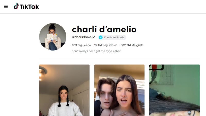 Charli D’Amelio es la que manda en TikTok