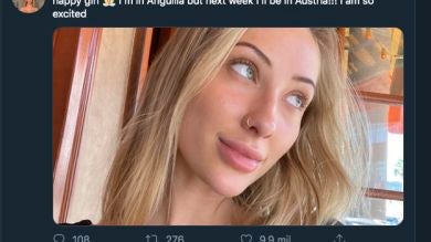 Conoce a Kaylen Ward: la tuitera que se desnuda por Australia