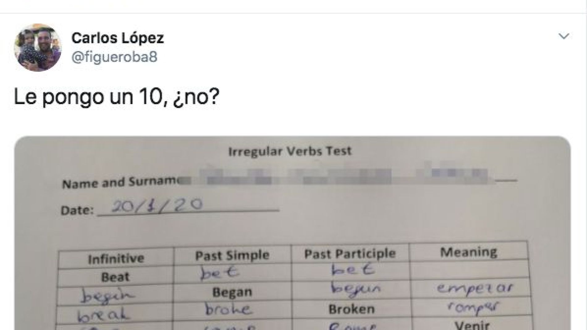 Pantallazo de Twitter de Carlos L&oacute;pez 