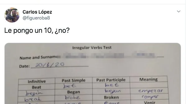 Pantallazo de Twitter de Carlos López Pantallazo de Twitter de Carlos López