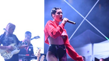 Halsey durante una actuación