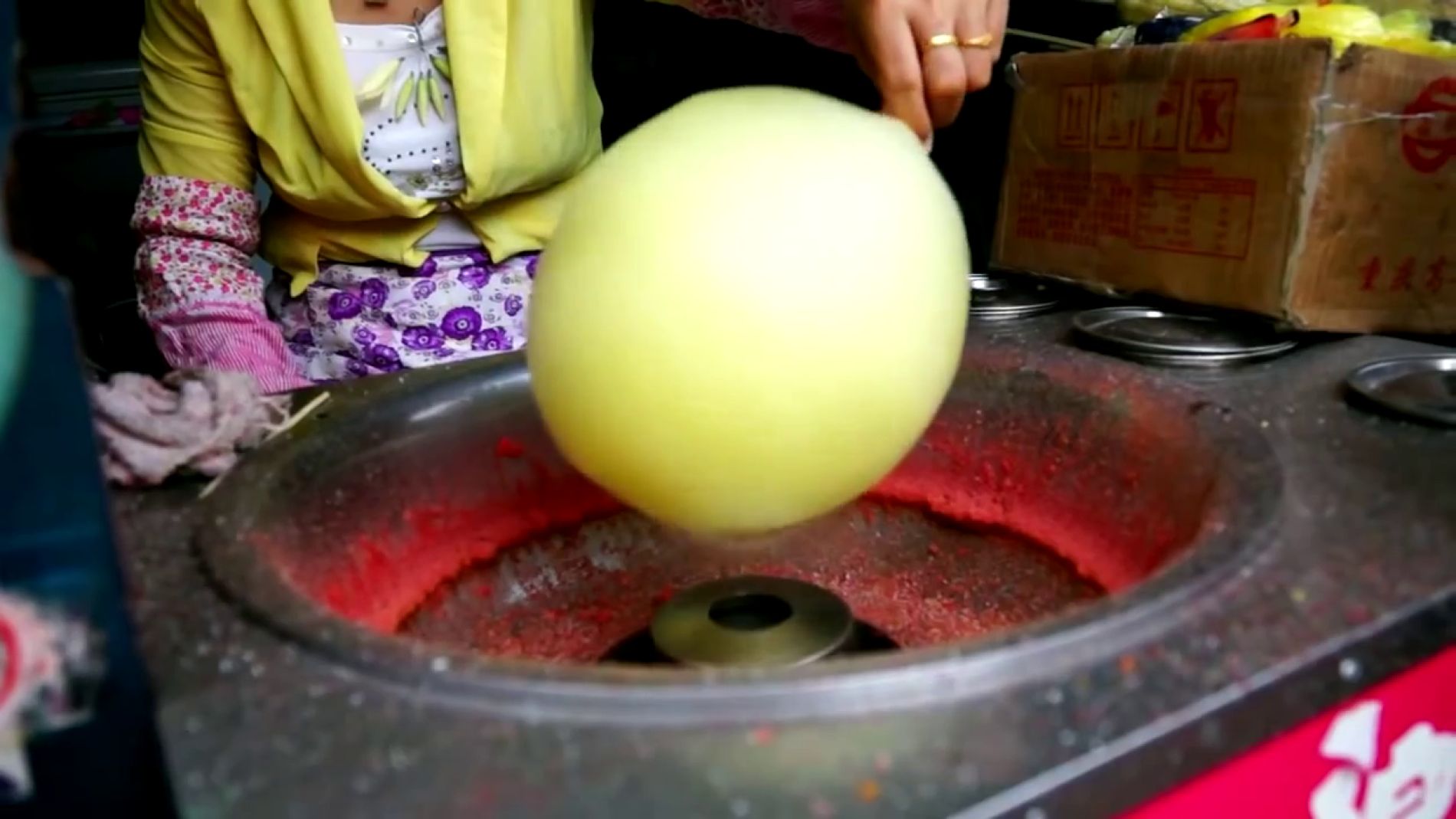 Flores de algod&oacute;n de az&uacute;car