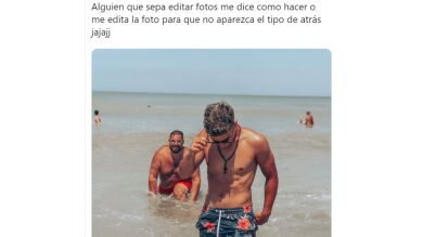 Pide que editen su foto, la gente deja divertidos montajes y hasta el otro chico de la imagen responde