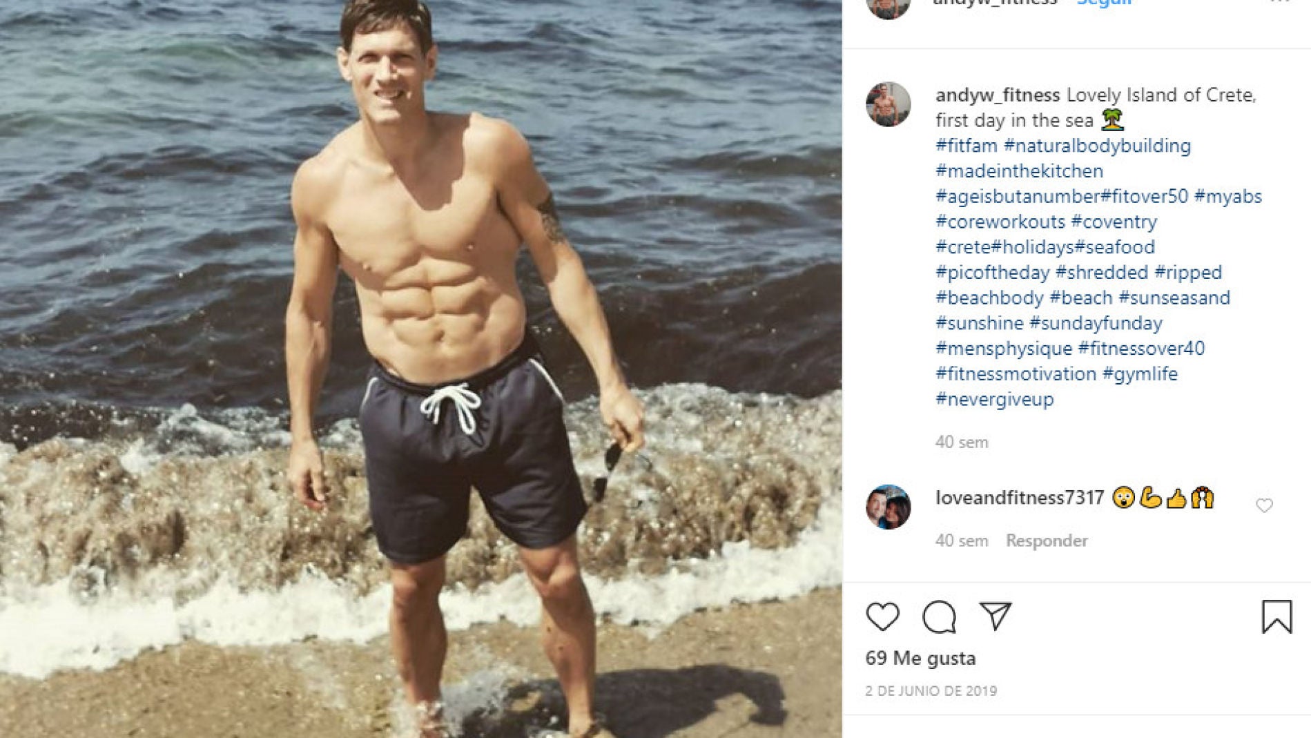 Instagram de @andyw_fitness