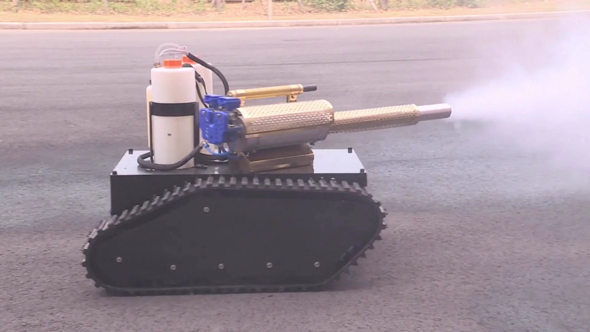 Tanque de desinfectante