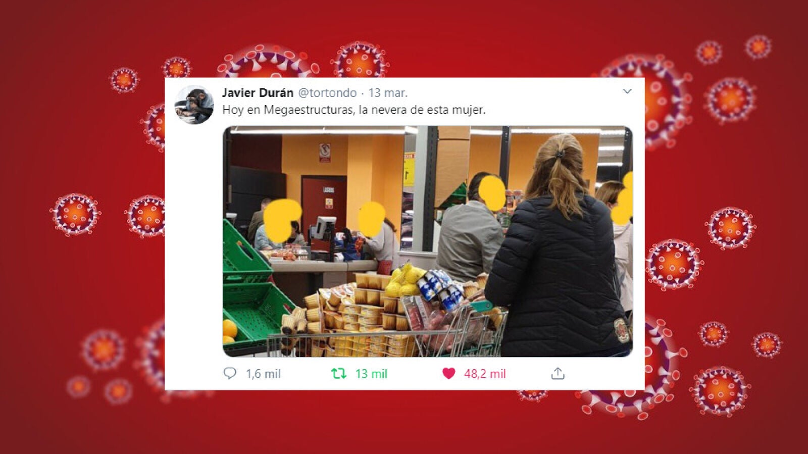 La absurda compra de una mujer por el coronavirus que se ha vuelto viral