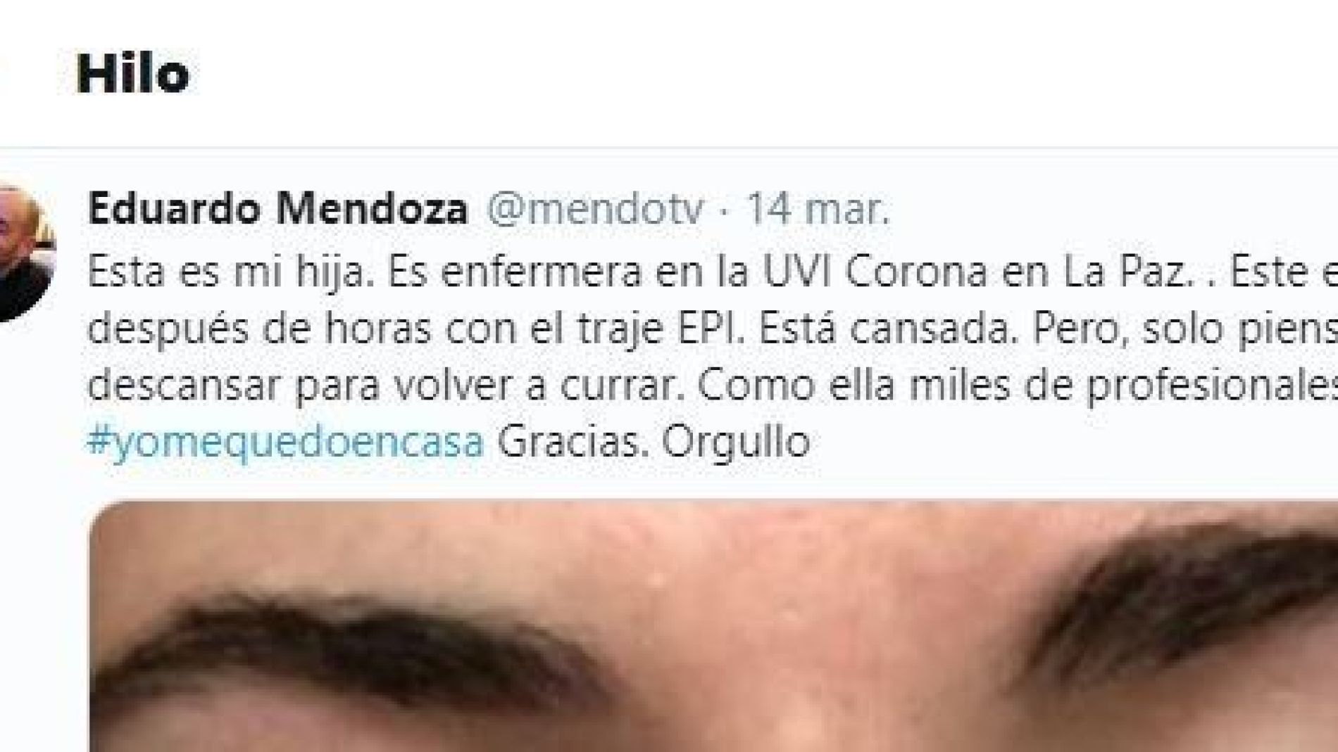 Tuit de @mendotv