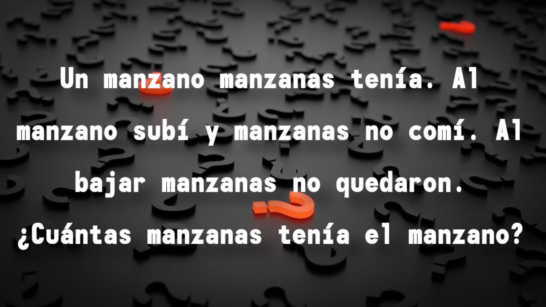 Acertijo de las manzanas