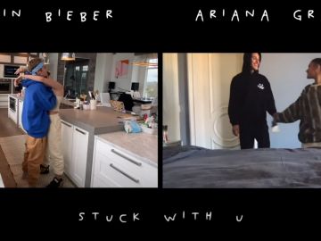 Justin Bieber y Ariana Grande en el vídeo 'Stuck with U'