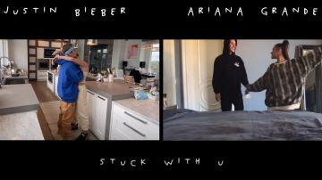 Justin Bieber y Ariana Grande en el vídeo 'Stuck with U'