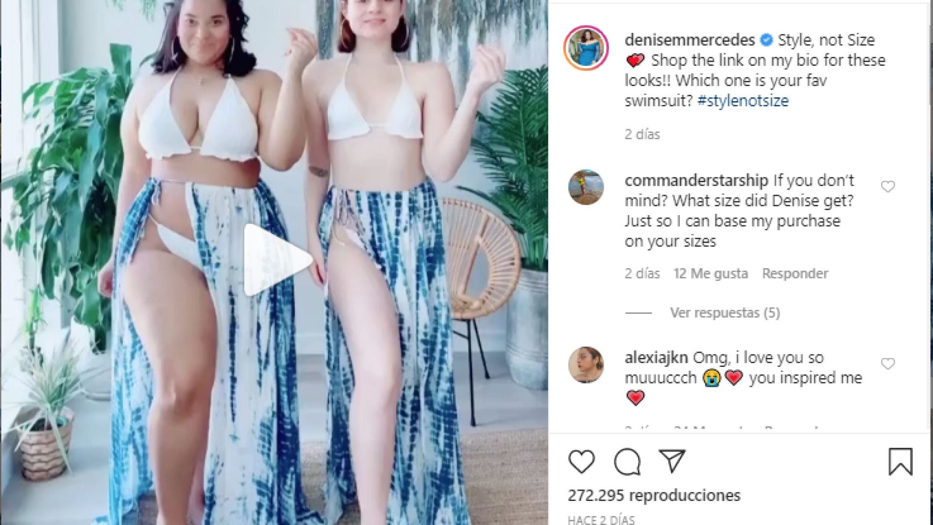 Instagram de @denisemmercedes