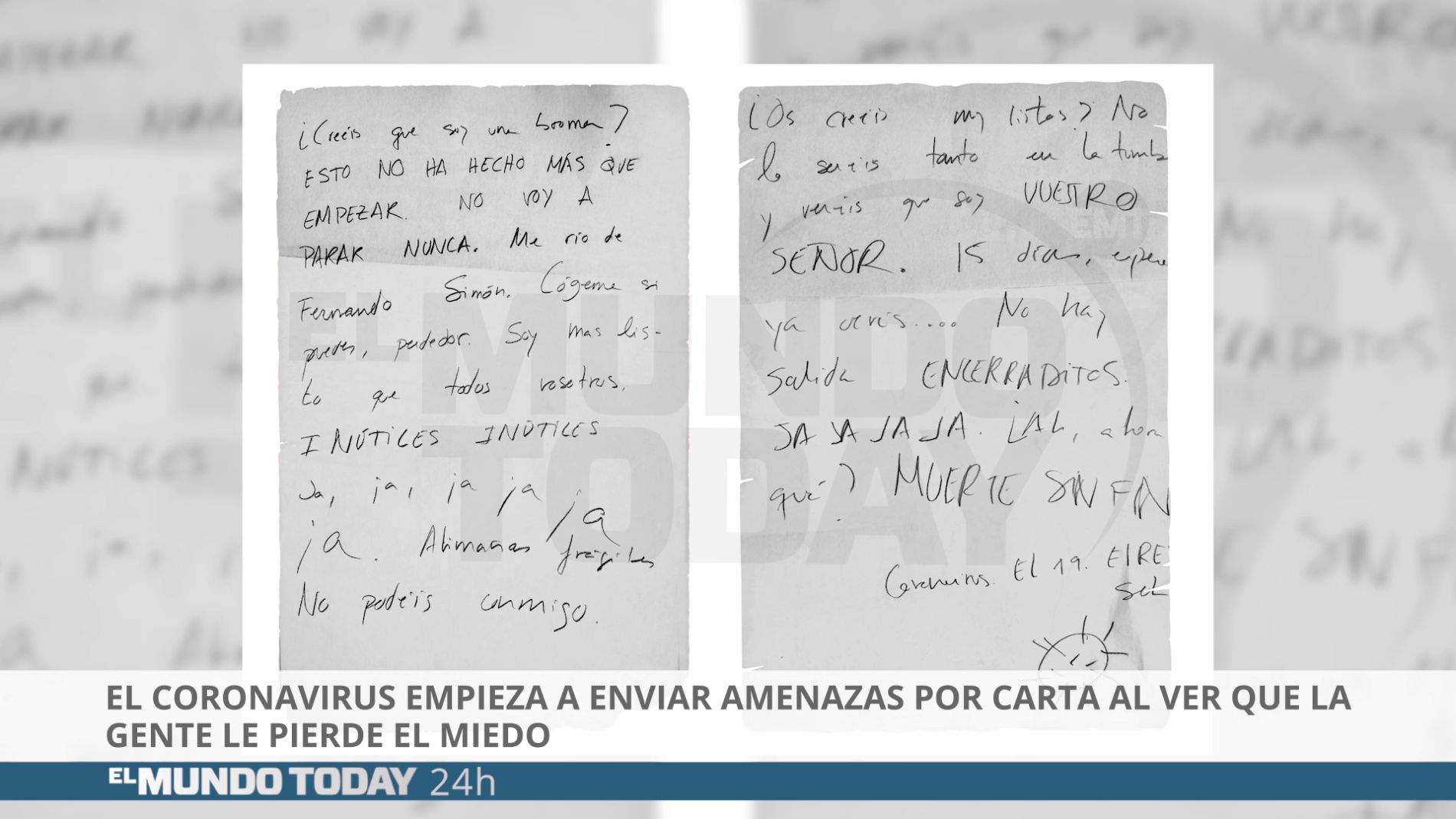 Carta del coronavirus