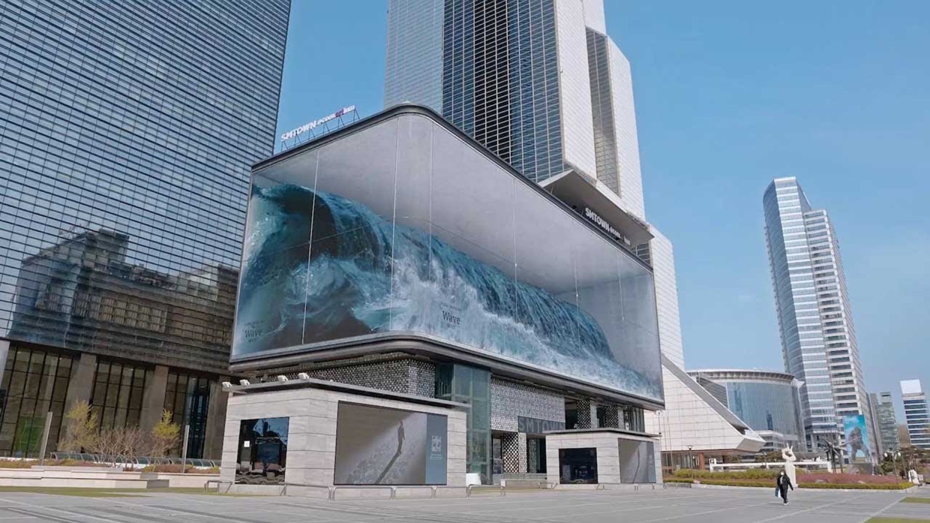 Ola dentro de un edificio