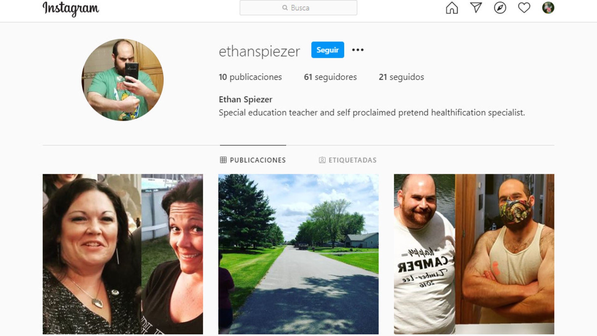 Instagram de @ethanspiezer