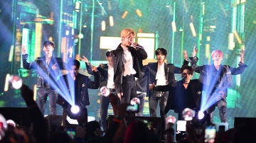 Stray Kids en uno de sus últimos conciertos