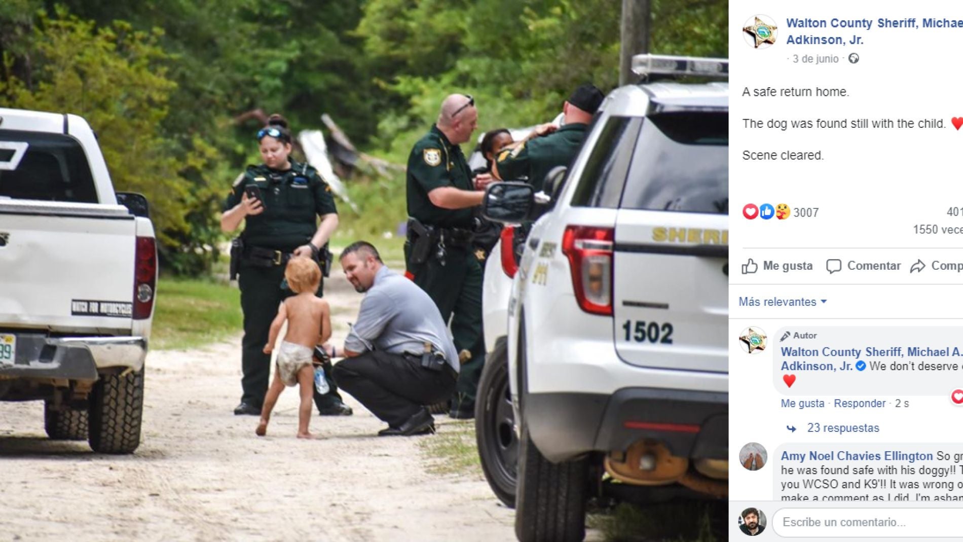 Facebook del Sheriff del condado de Walton