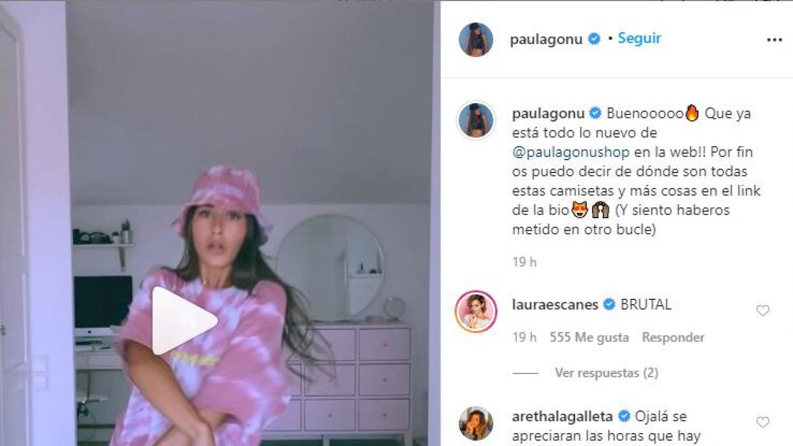 Paula Gonu estrena nueva colección de ropa de verano en su tienda Paula Gonu Shop