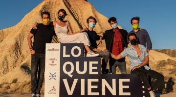 El elenco de 'Campamento Albanta' en el festival 'Lo que viene' de Tudela