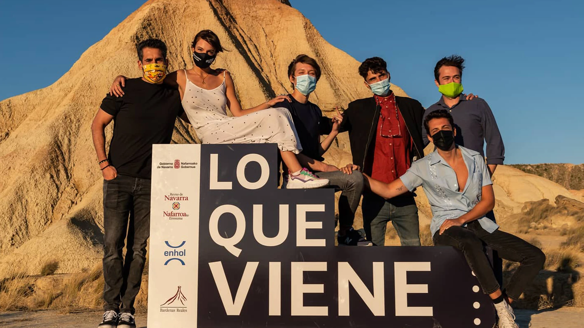 El elenco de 'Campamento Albanta' en el festival 'Lo que viene' de Tudela