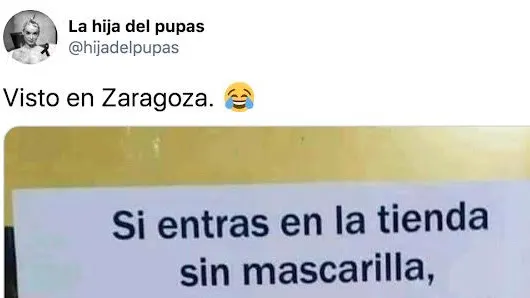 Cártel obliga al uso de la mascarilla