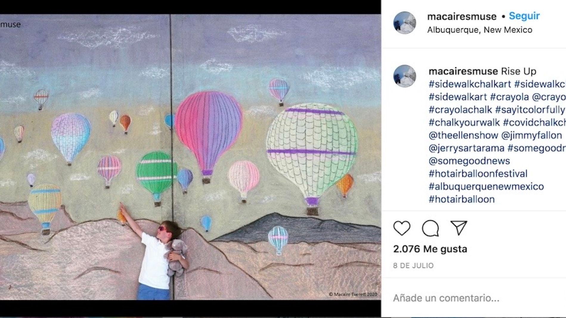 Instagram de @macairesmuse