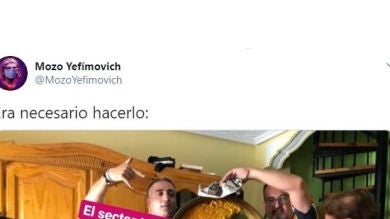 Revienta Twitter al usar la icónica imágen de una paella cayéndose para representar la situación actual de España